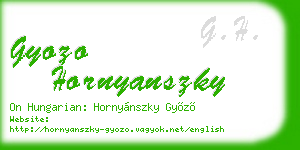 gyozo hornyanszky business card