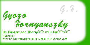 gyozo hornyanszky business card